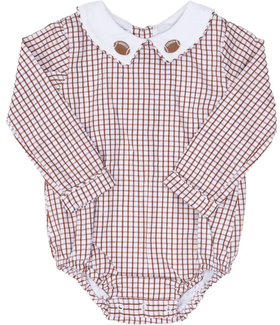 Baylor Football Brown Gingham Bubble