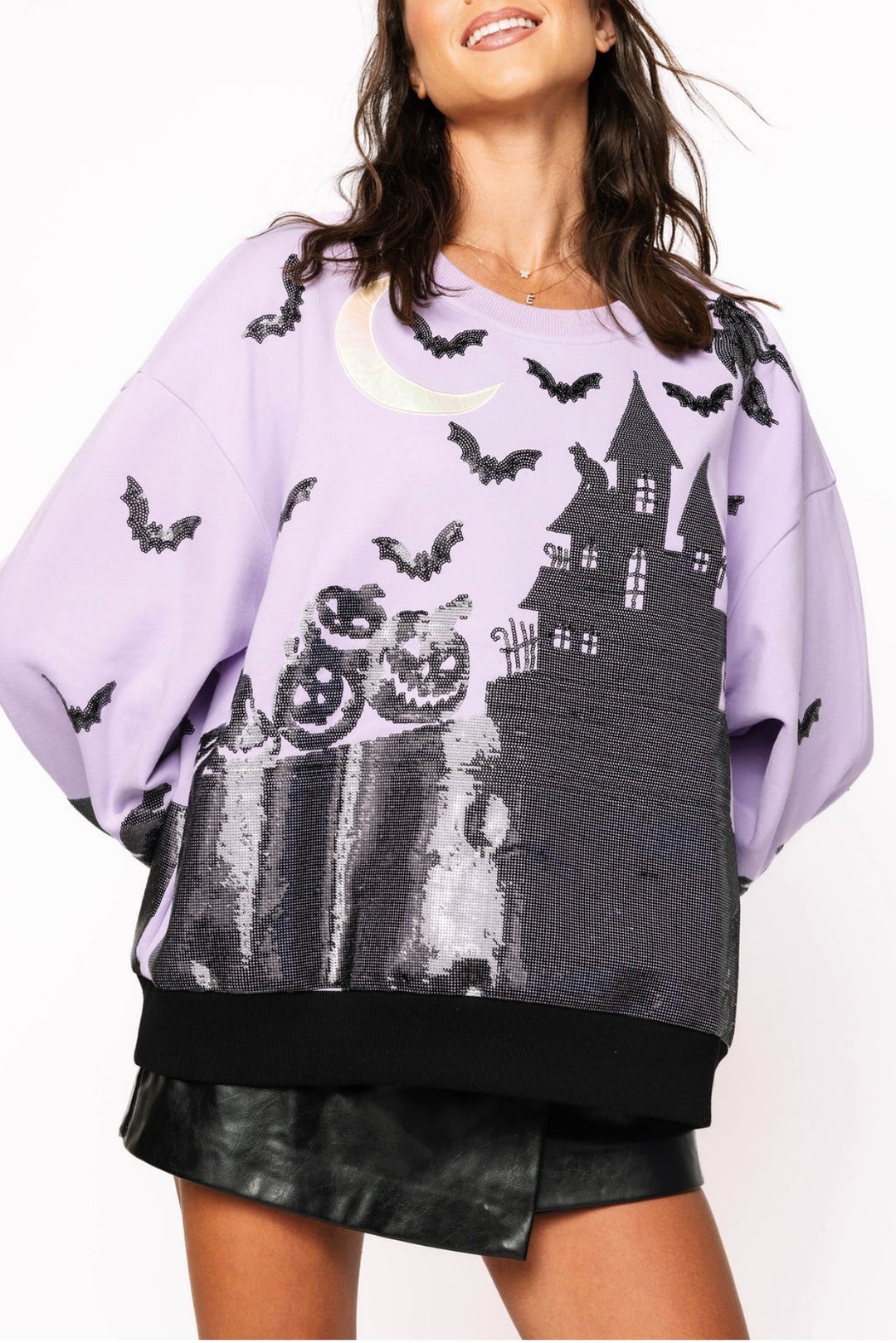 Halloween House Sweatshirt by Queen of Sparkles