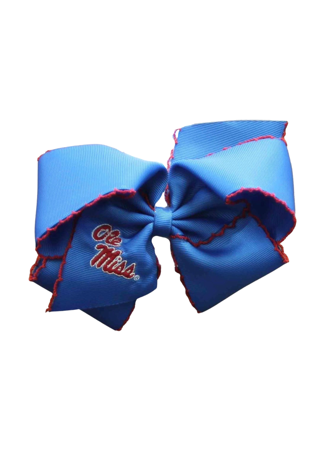 Medium Moonstitch, Colliegiate Embroidered Bow