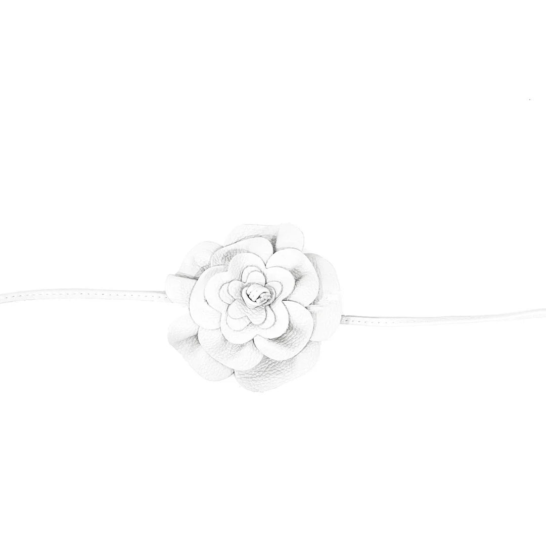 Flower Leather Belt