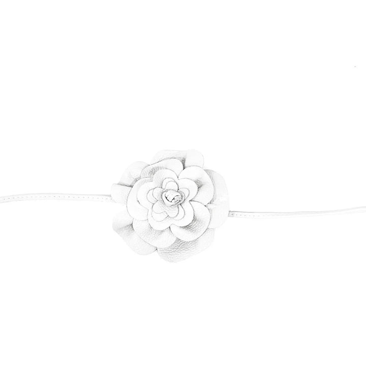 Flower Leather Belt