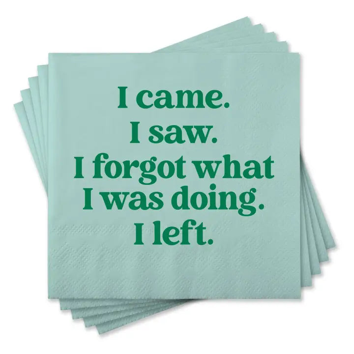 Funny Saying Cocktail Napkins - Pickering Boxwood