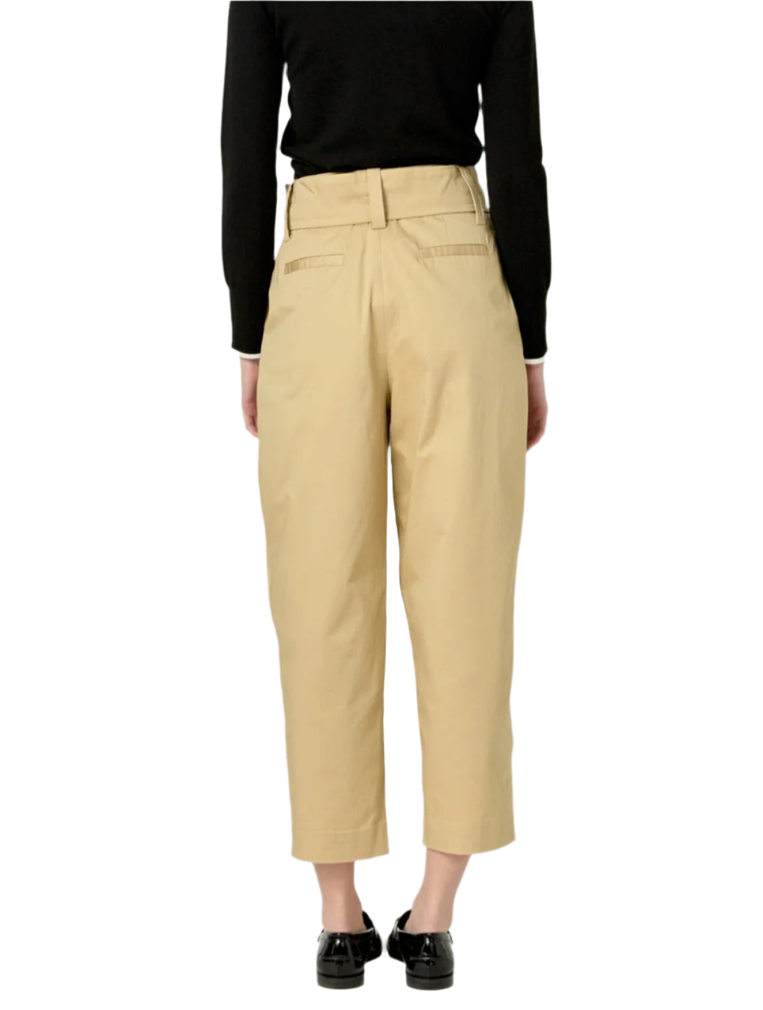 Step out in style with english factory's high-waisted belted wide-leg pants. Perfect for any occasion these pants feature a hook and eye closure for extra convenience. With a high waist and wide legs you will be sure to look chic stylish and comfortable all at once. Add some effortless sophistication to your outfit with these timeless trousers is perfect for everyday wear or special events.