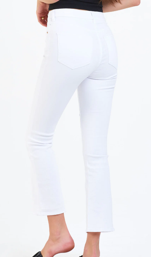 Jeanne Jeans in Optic White by Dear John