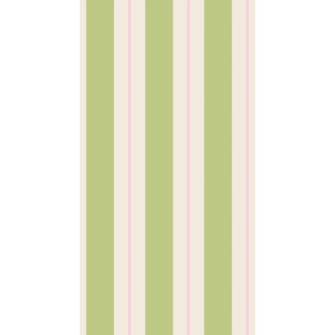 Green & Pink Awning Stripe Napkins
