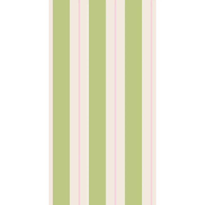 Green & Pink Awning Stripe Napkins