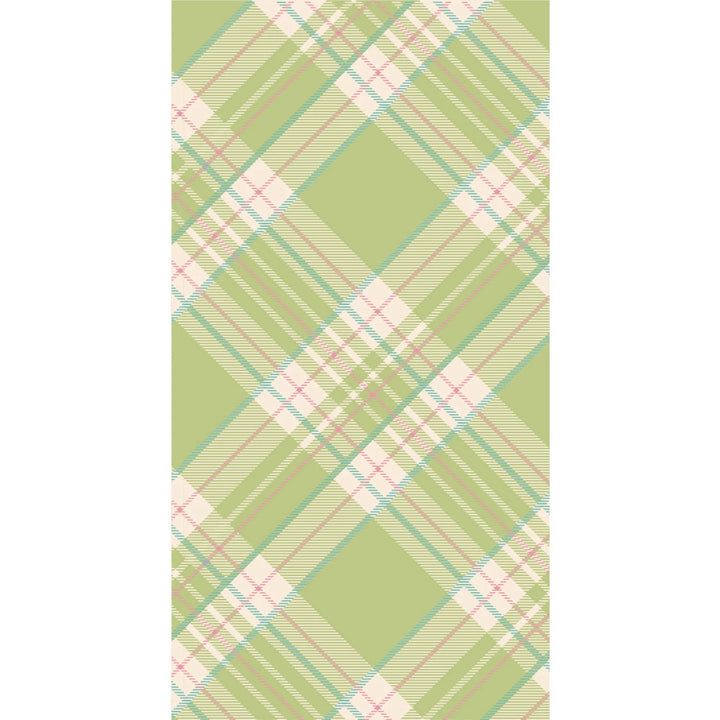 Bright Green Plaid Napkins - Pickering Boxwood