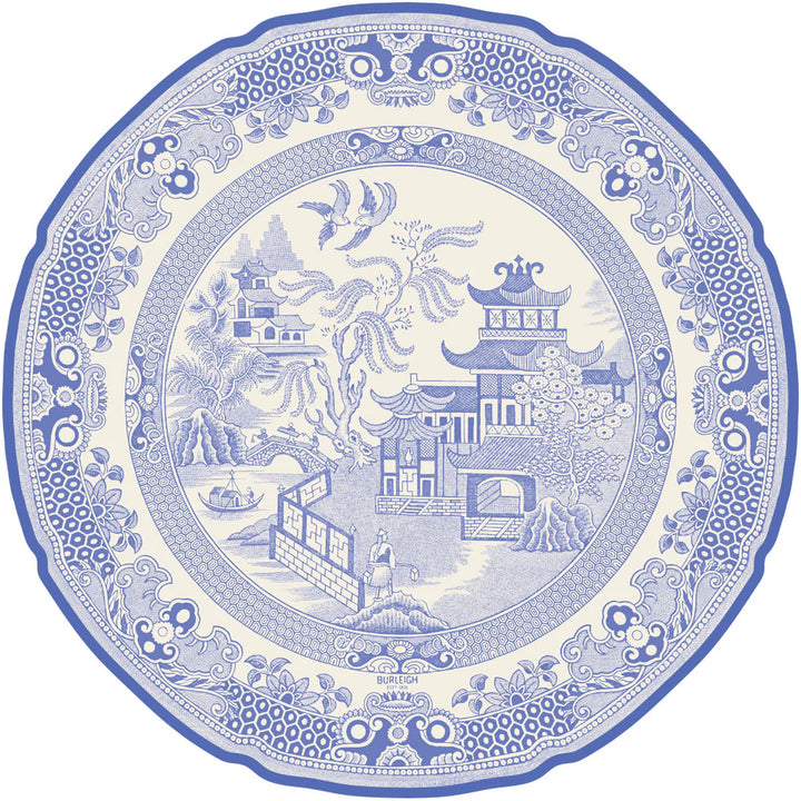 Die-Cut Blue Willow Plate Placemat