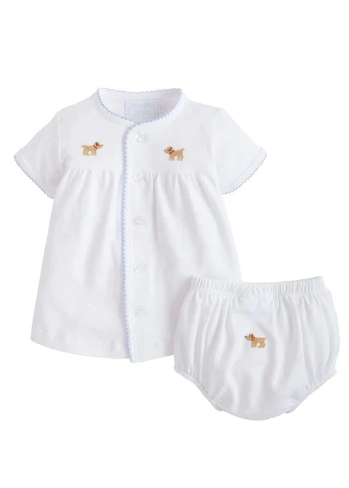 Pinpoint Layette Knit Lab Set