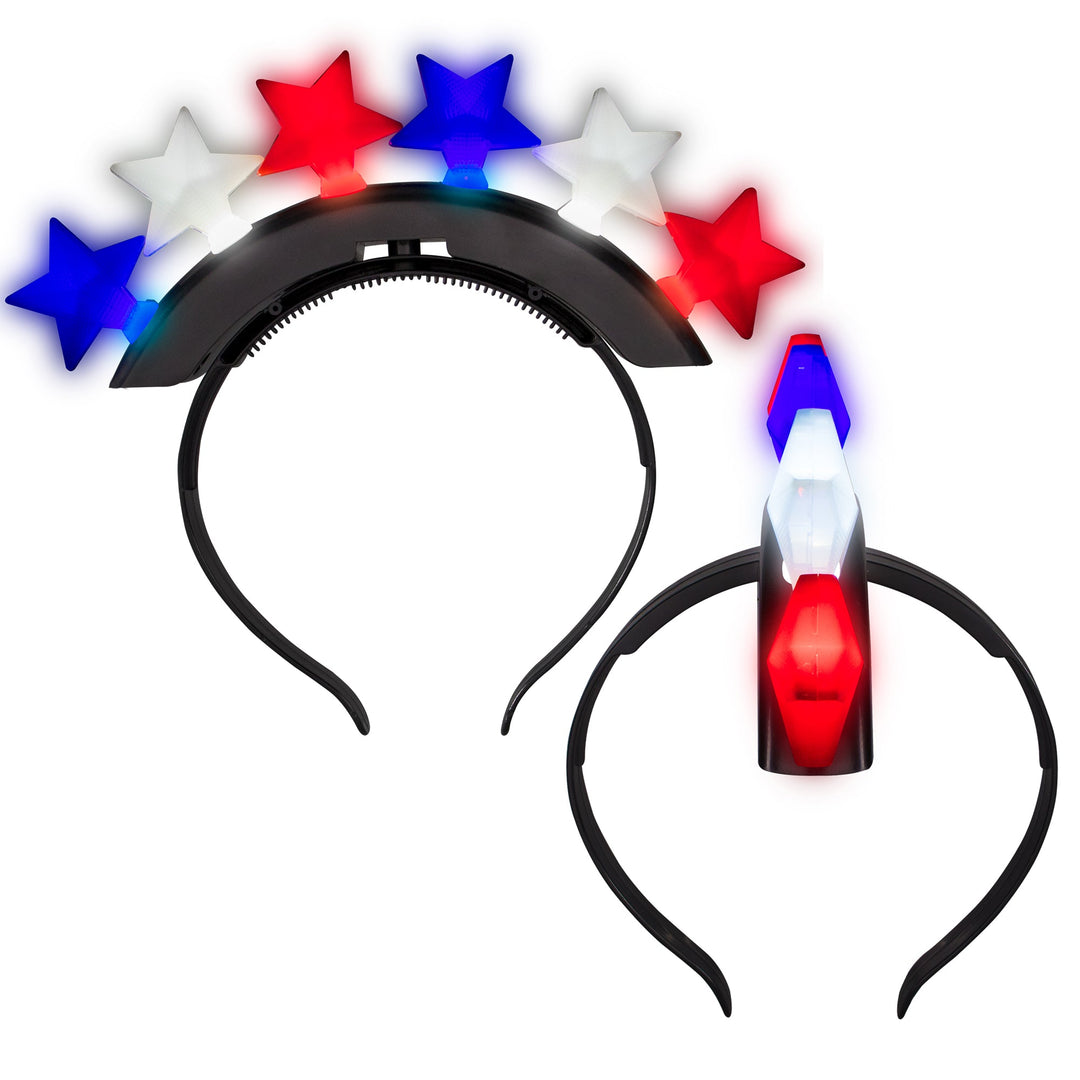 Patriotic LED Light Up Mohawk Headband