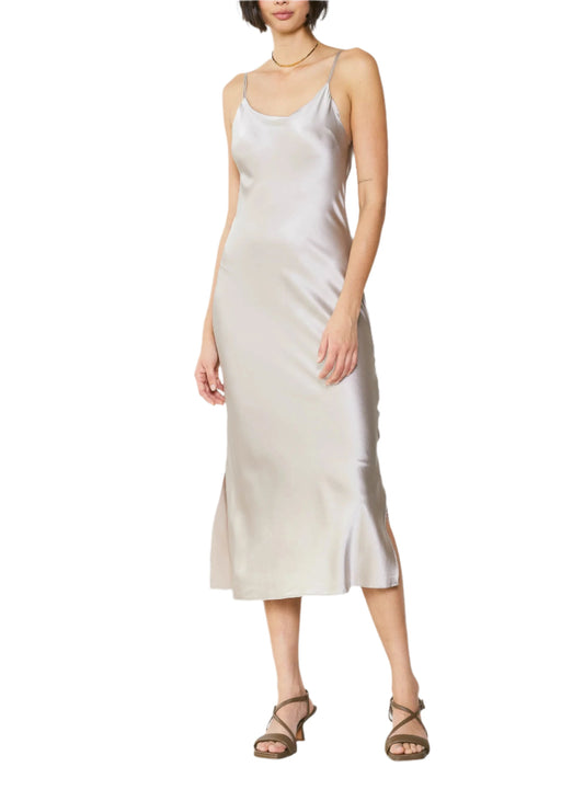 This luxe, mid-length slip dress has that alluring '90s minimalist look down pat. From that sexy little slit to the way it glides along the contours of the body, it's designed to make you feel like the goddess you are.