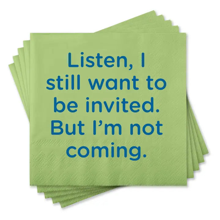 Funny Saying Cocktail Napkins - Pickering Boxwood