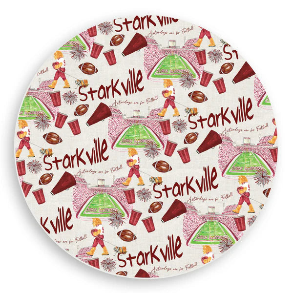 College Football Vinyl Placemat