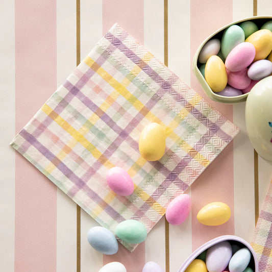 Spring Plaid Napkins by Hester & Cook