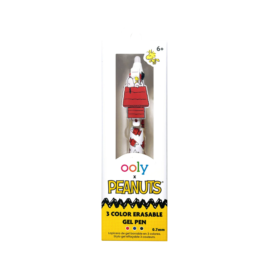 OOLY x Peanuts 3 Color Erasable Gel Pen
