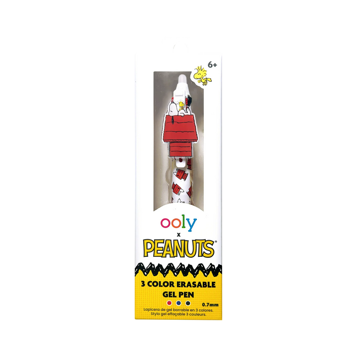 OOLY x Peanuts 3 Color Erasable Gel Pen