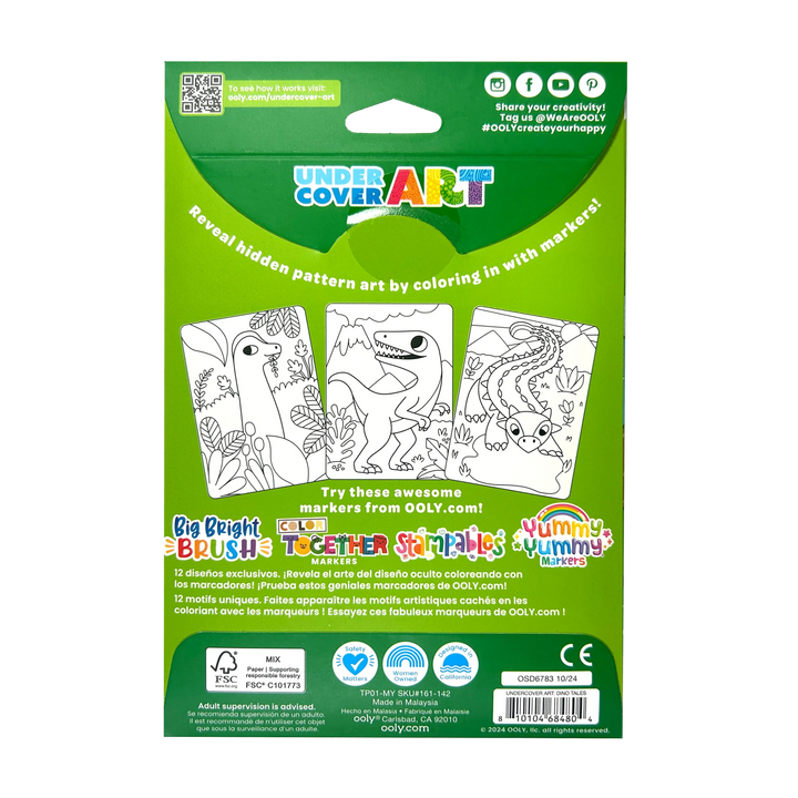 Undercover Art Hidden Pattern Coloring Activity Art Cards