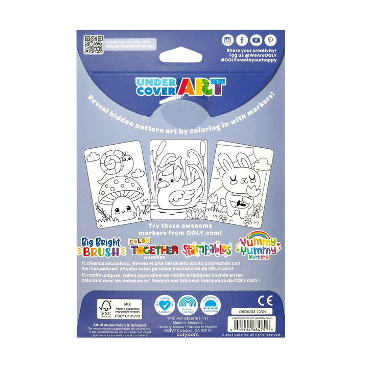 Undercover Art Hidden Pattern Coloring Activity Art Cards