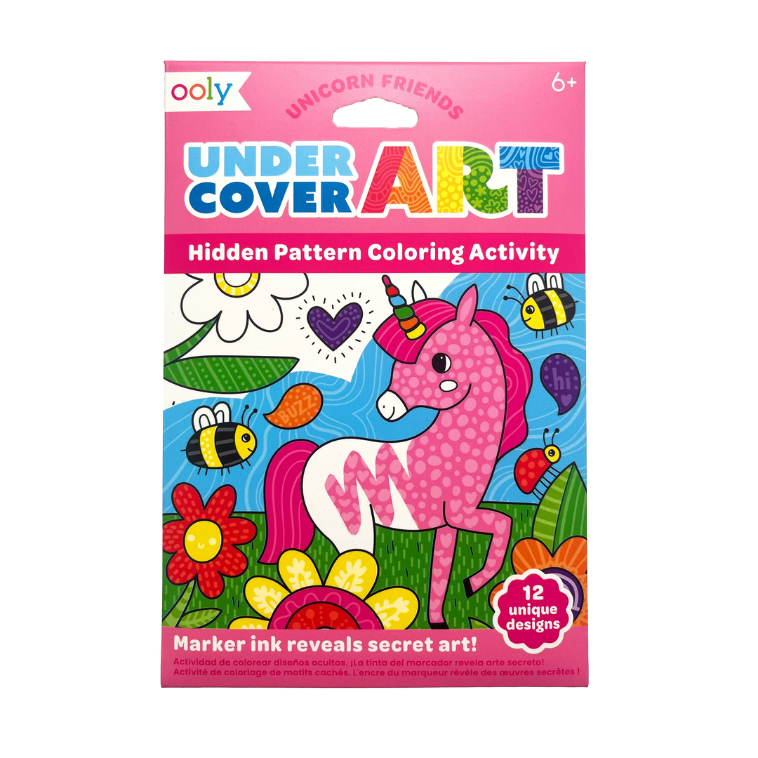 Undercover Art Hidden Pattern Coloring Activity Art Cards