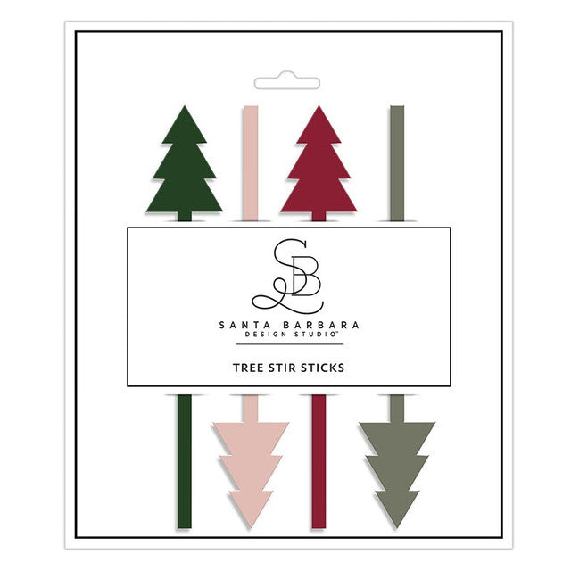 Acrylic Stir Sticks - Trees