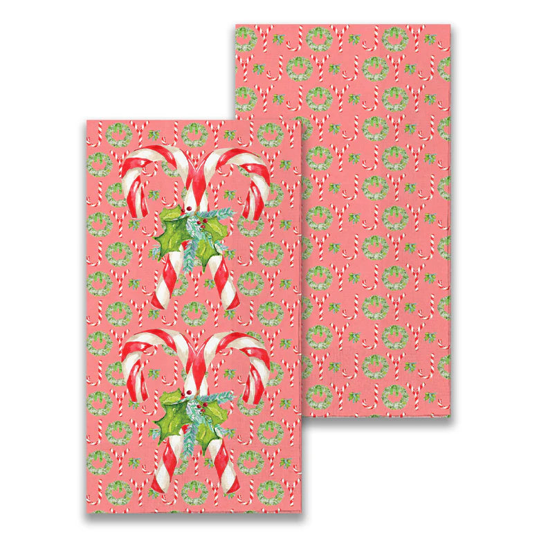 Candy Canes with Greens Napkins