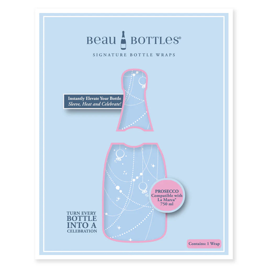 Beau Bottles Signature Bottle Wraps - Prosecco Collection