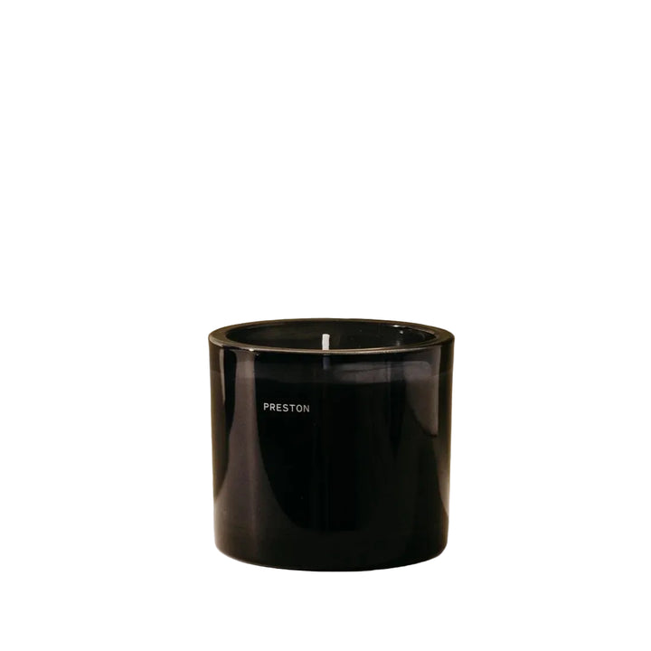 Black candle holder with &