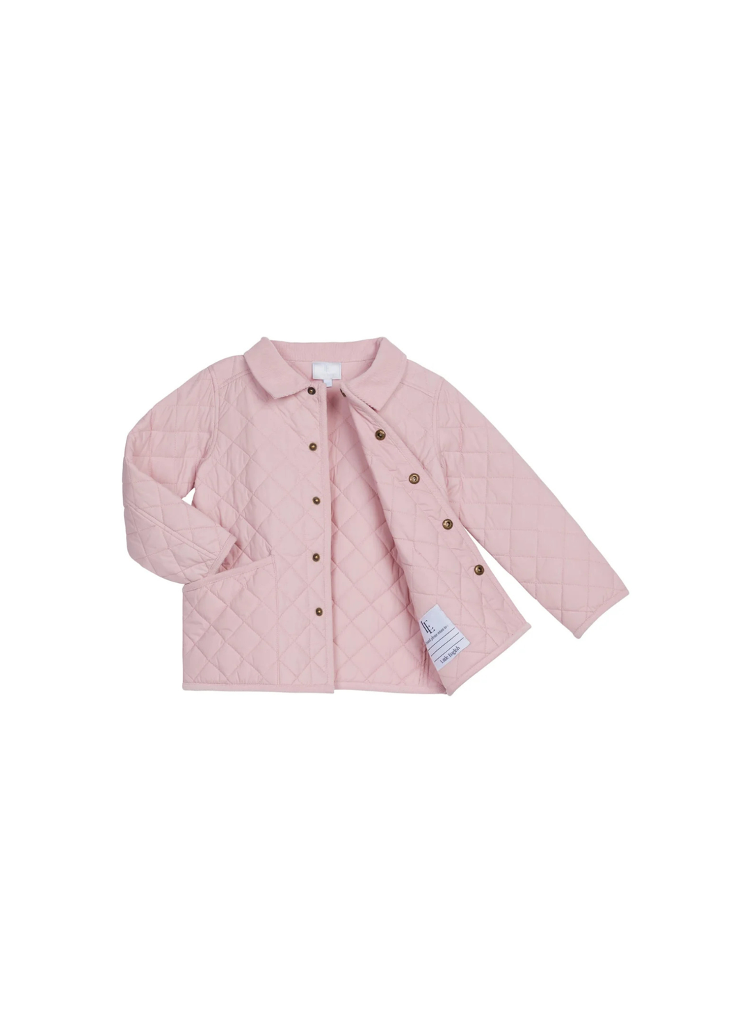 Classic Quilted Jacket in Light Pink