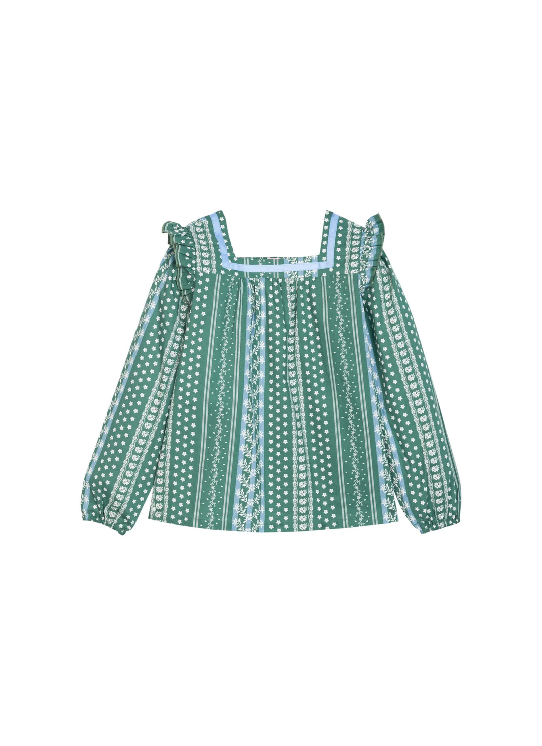 Adams Top in Fairfield Forest Stripe
