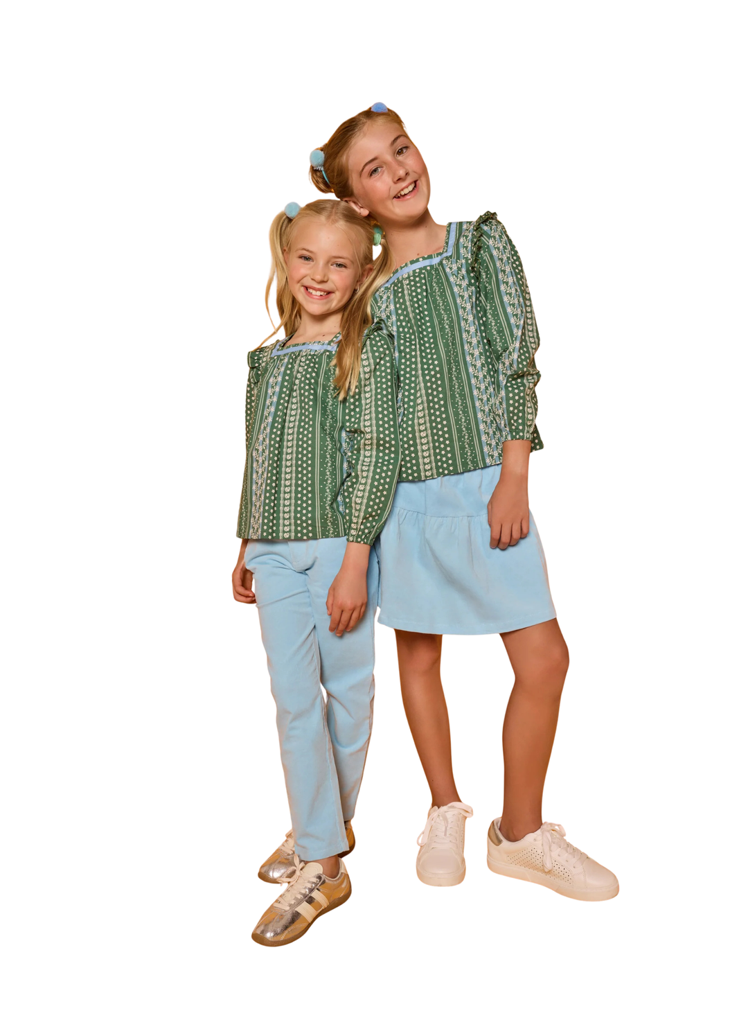 Sally Skort in Light Blue Corduroy