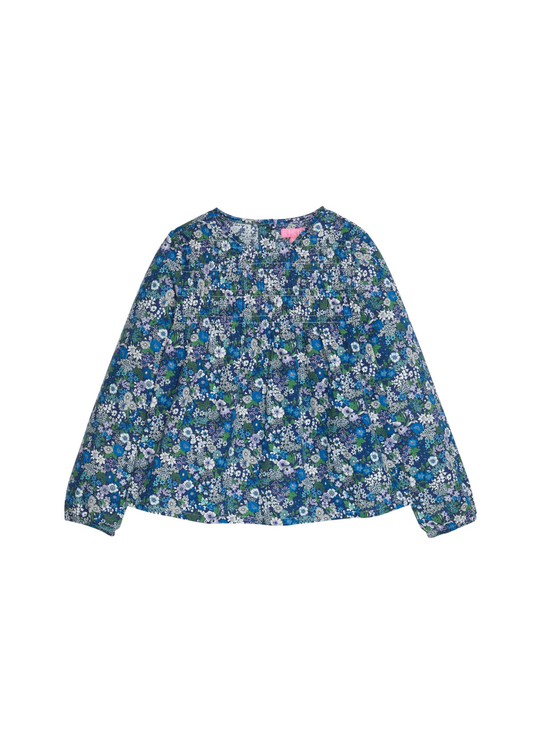 Anita Top in Brookline Blossoms Blue