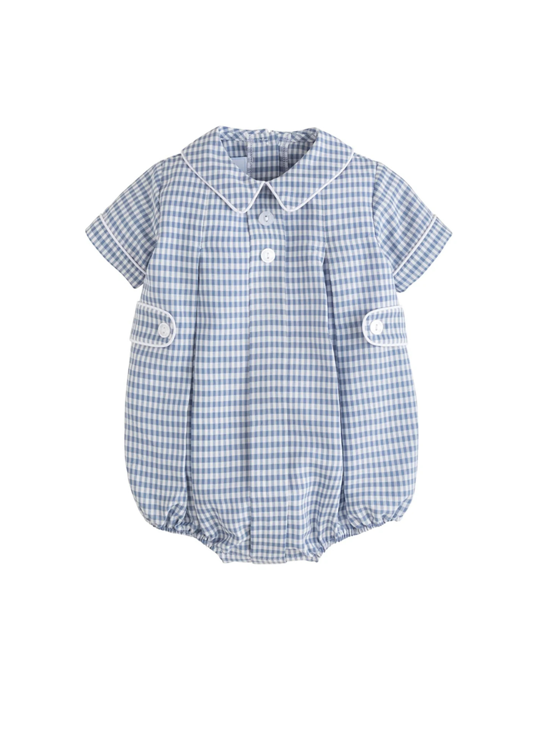 Davant Bubble in Gray Blue Gingham