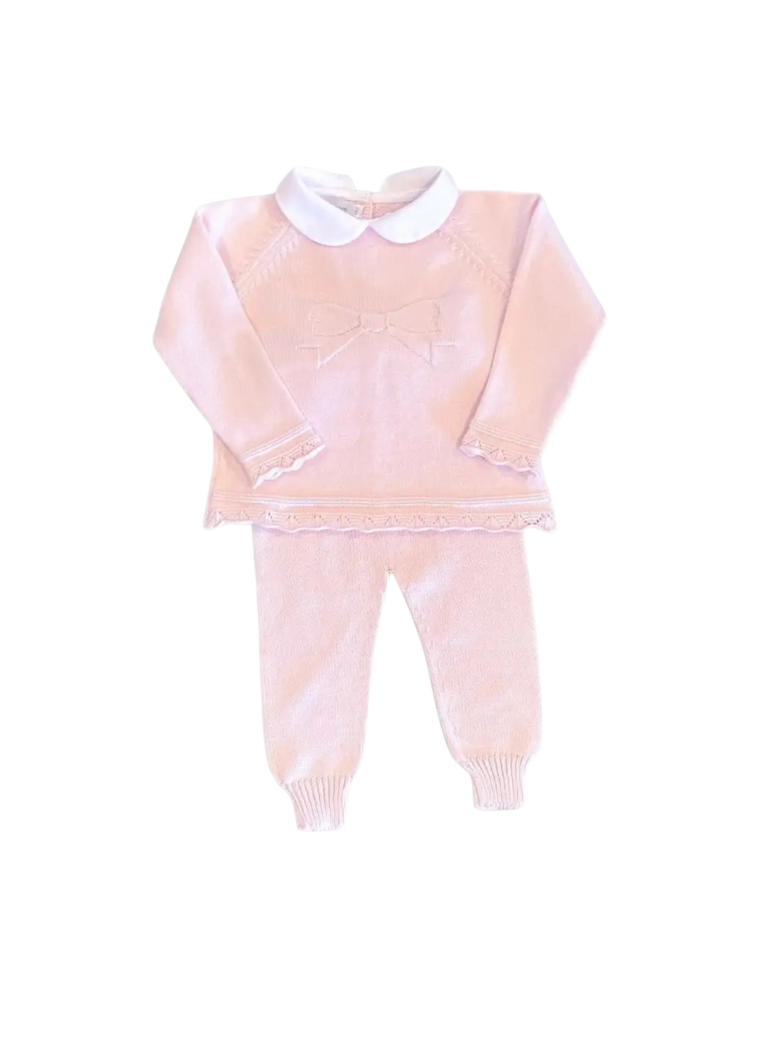 Knit Bow Jogger Set