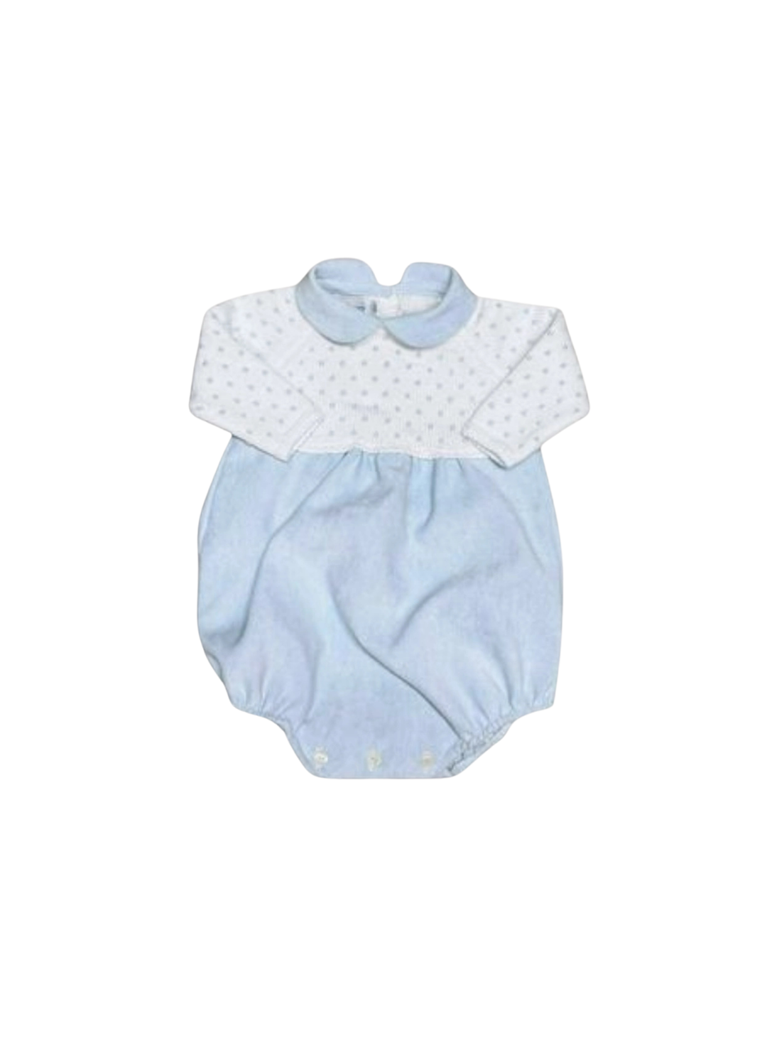 Dot Corduroy Bubble with Collar