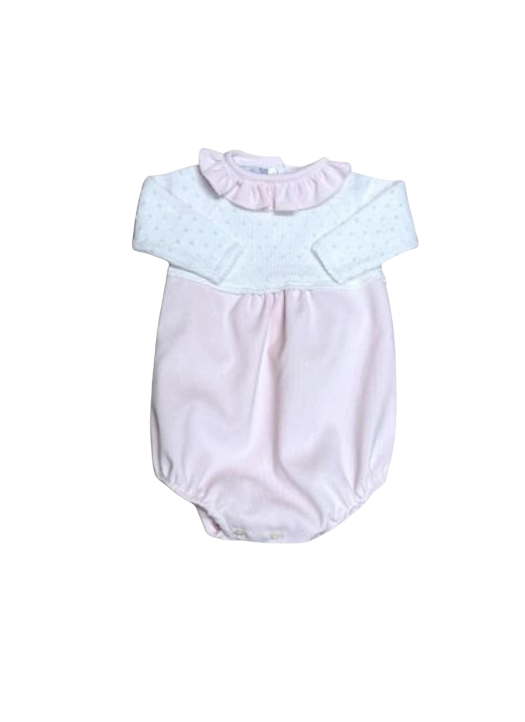Dot Corduroy Bubble with Collar