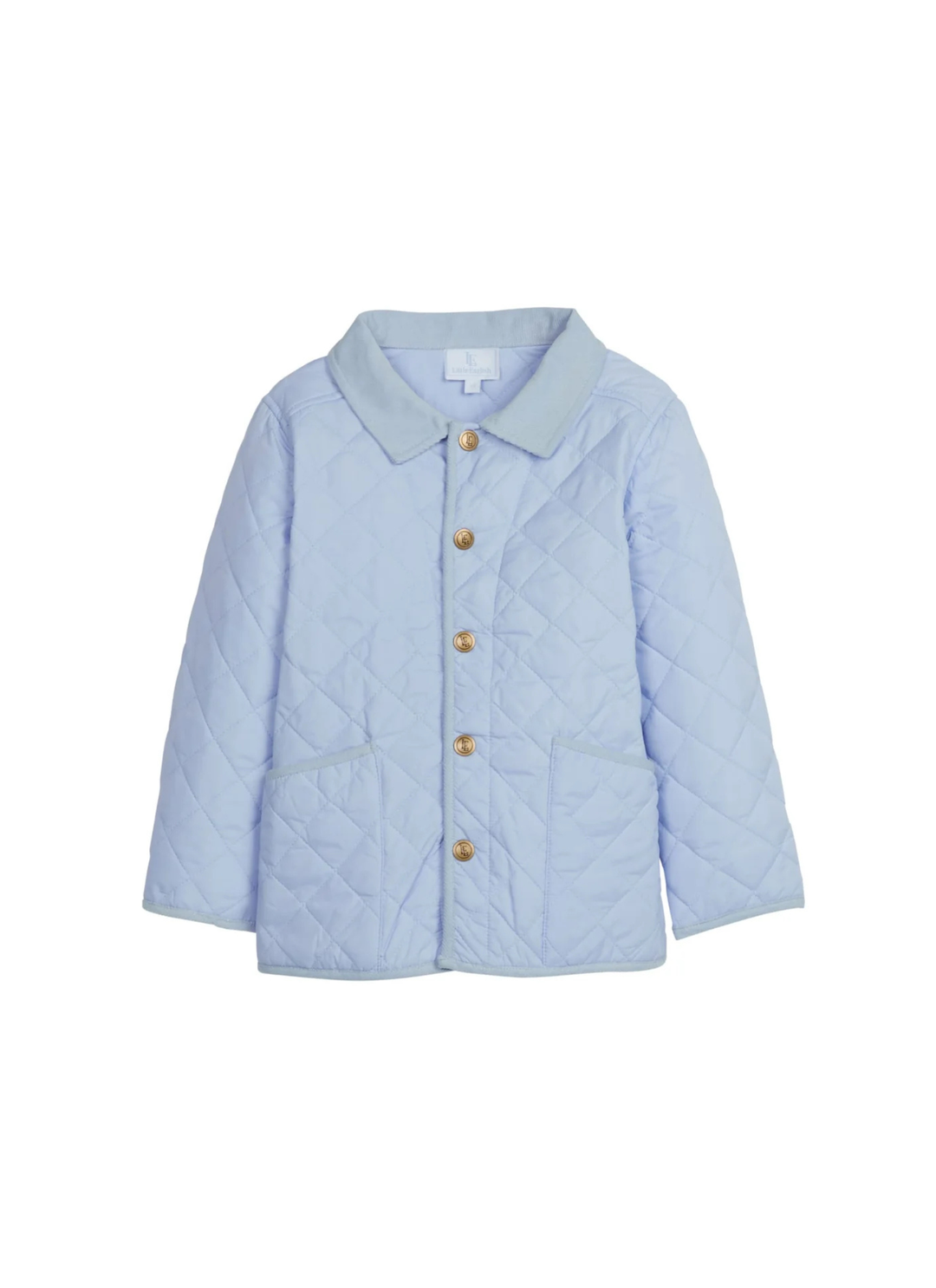 Classic Quilted Jacket in Light Blue