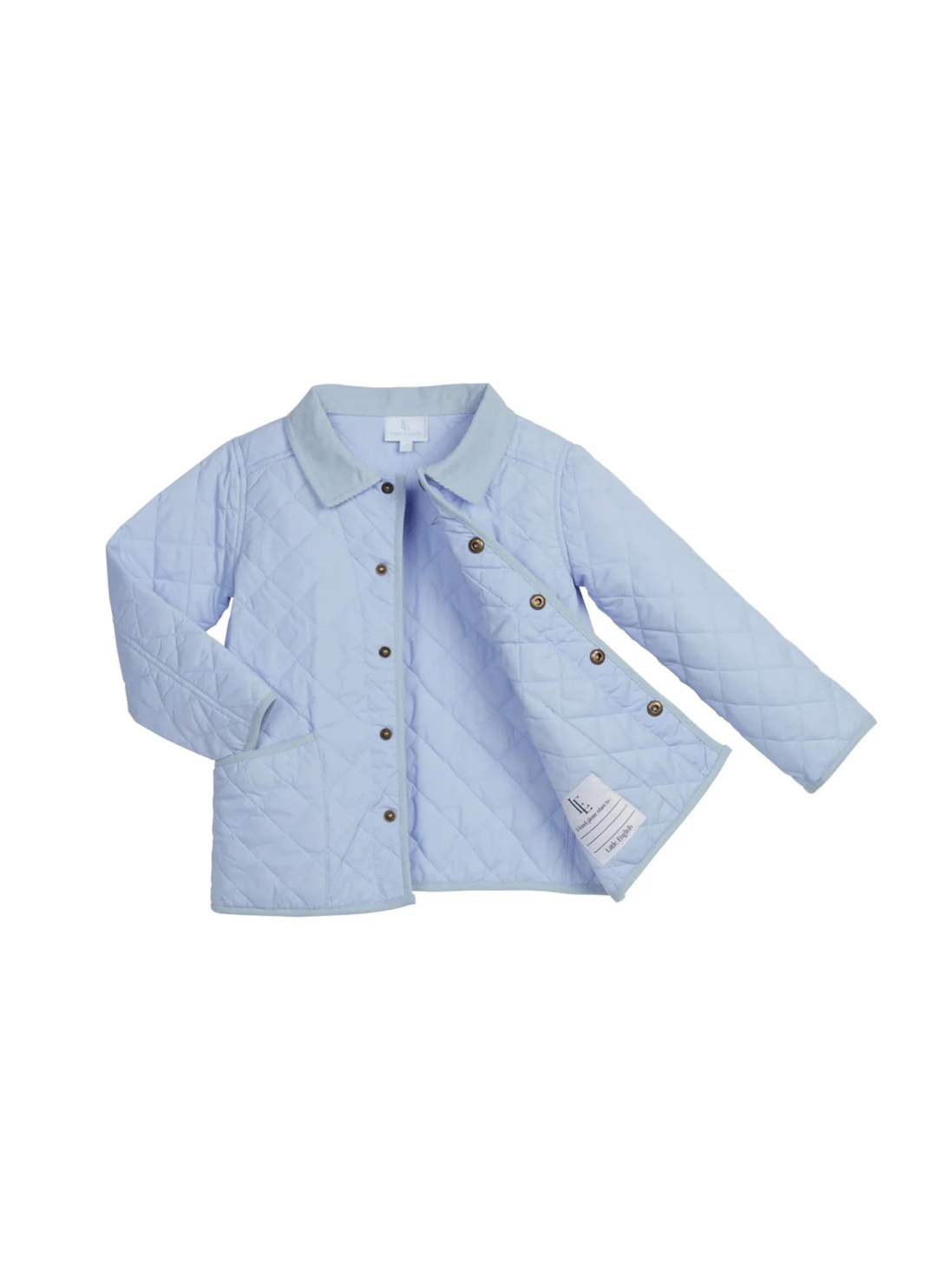 Classic Quilted Jacket in Light Blue