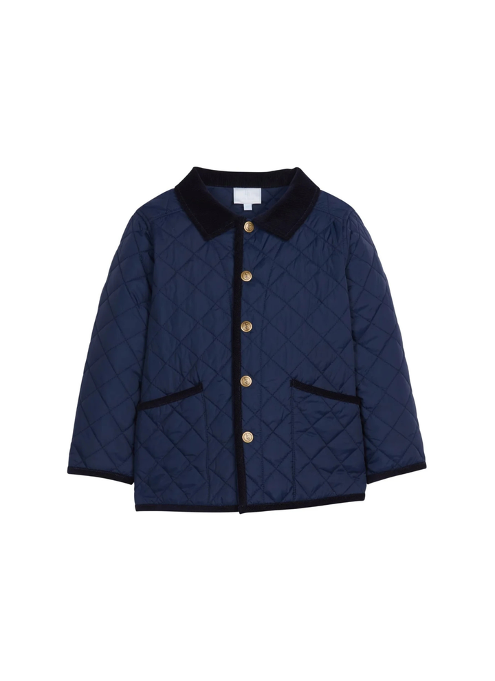 Classic Quilted Jacket in Navy