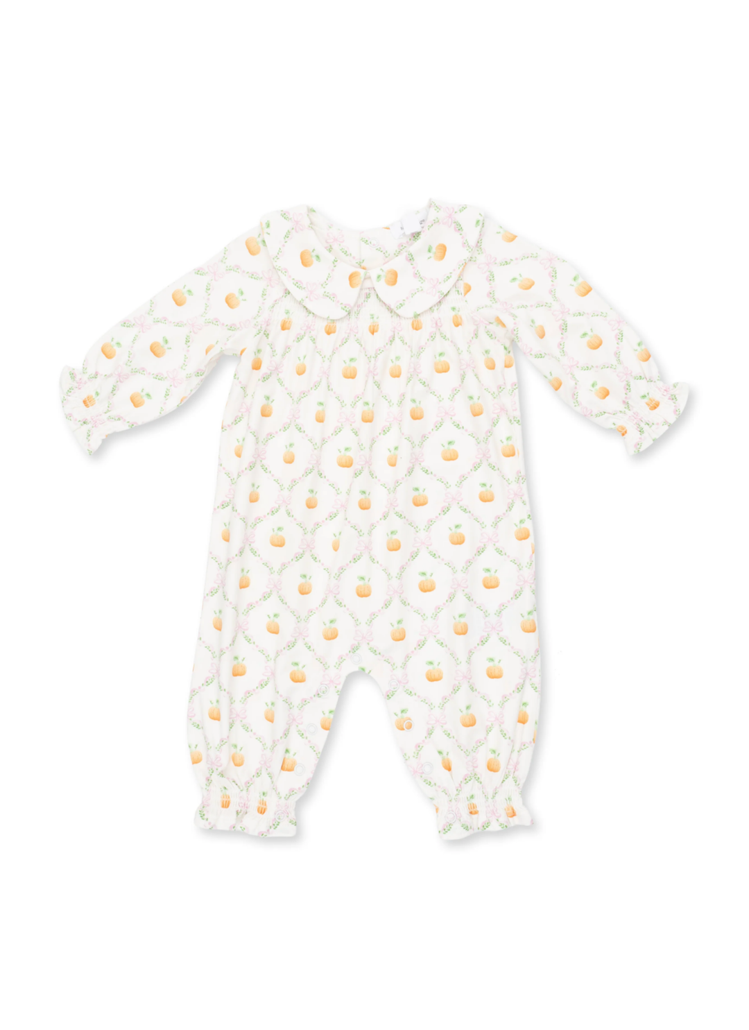 Pretty Pumpkin Smocked Romper