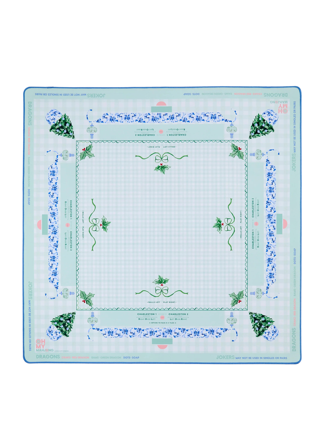 Holly Jolly Mat in Tube by Oh My Mahjong