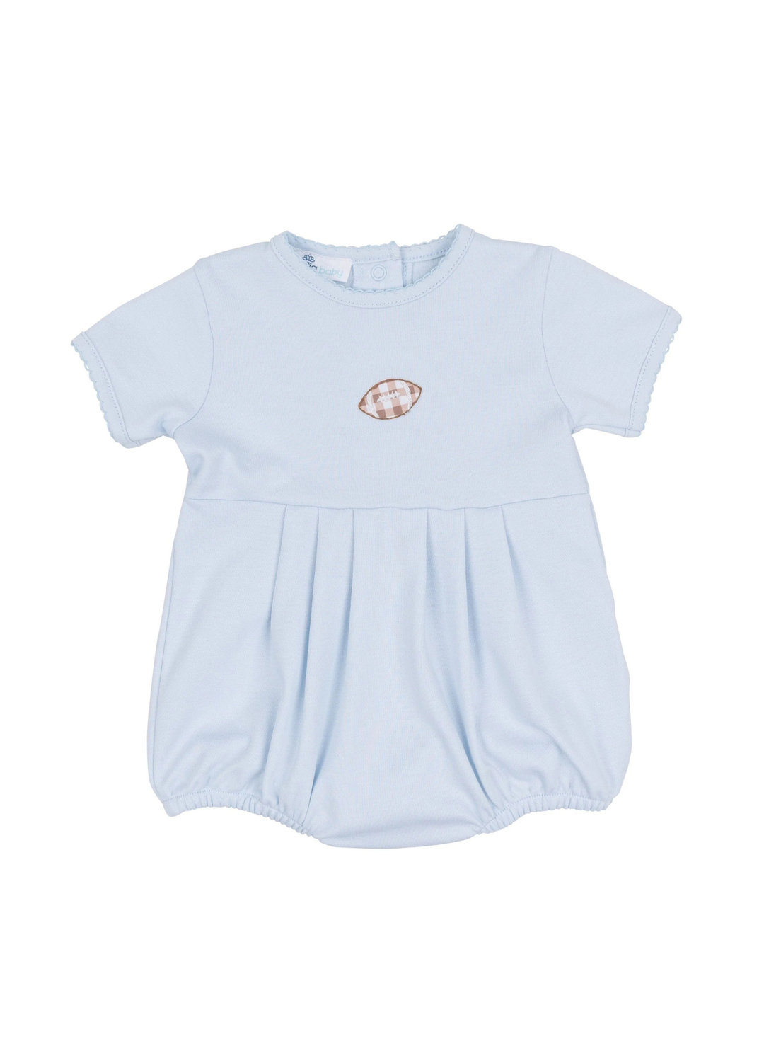 Tiny Tailgater Hand-Embroidered Bubble - Light Blue