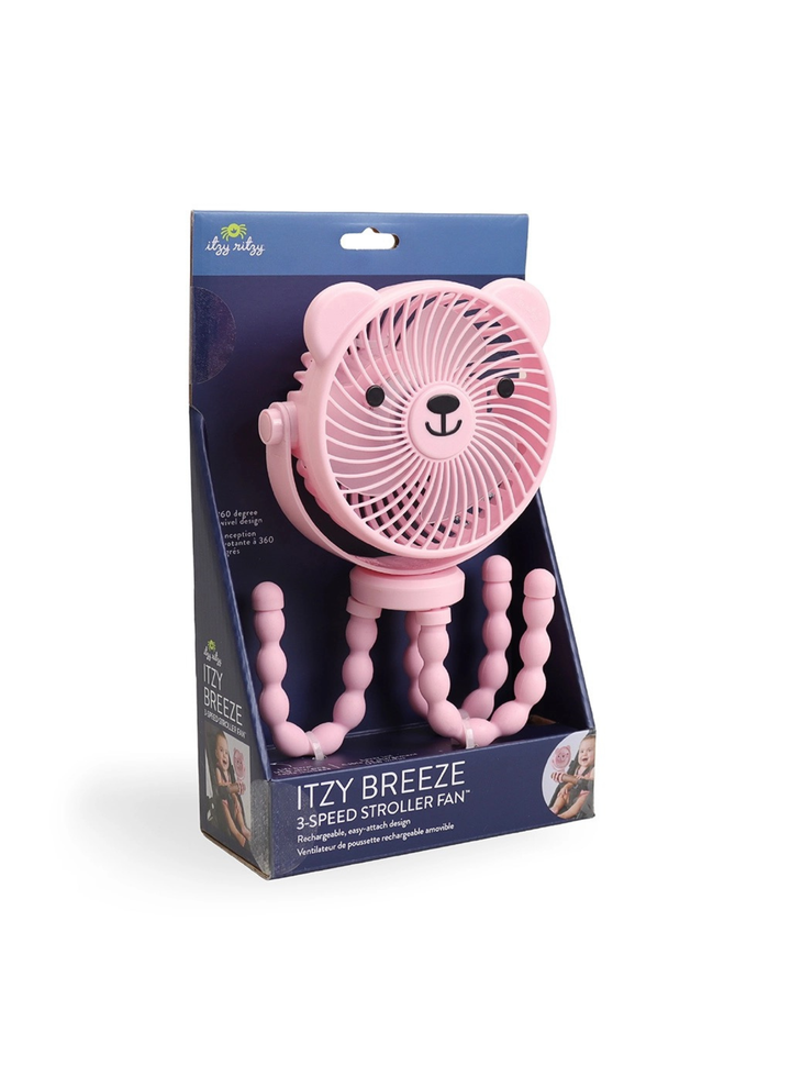 pink stroller fan