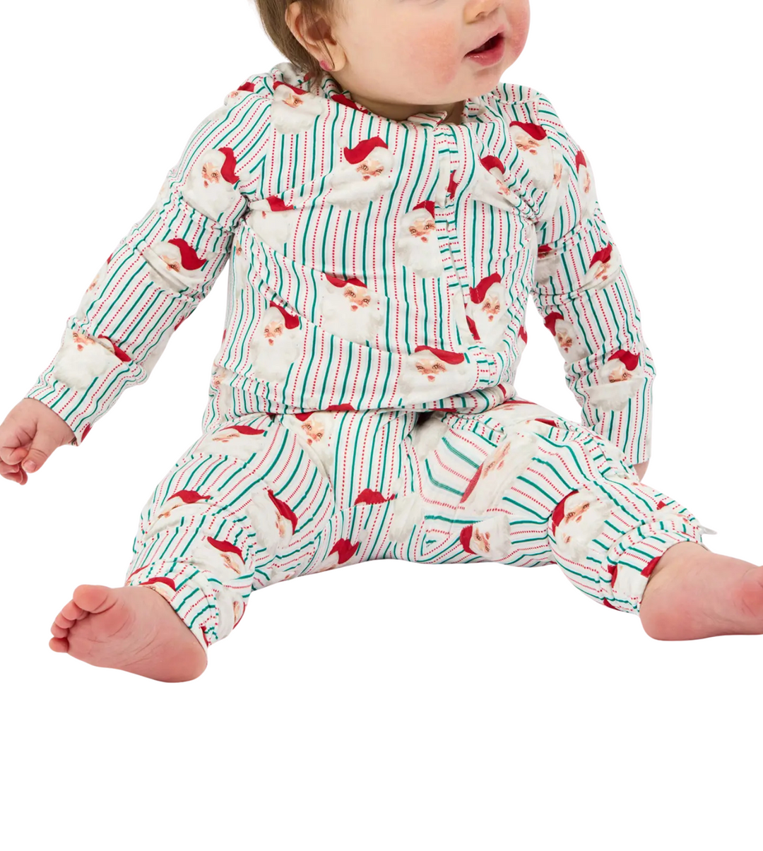 Baby Stripe Santa Baby Onesie
