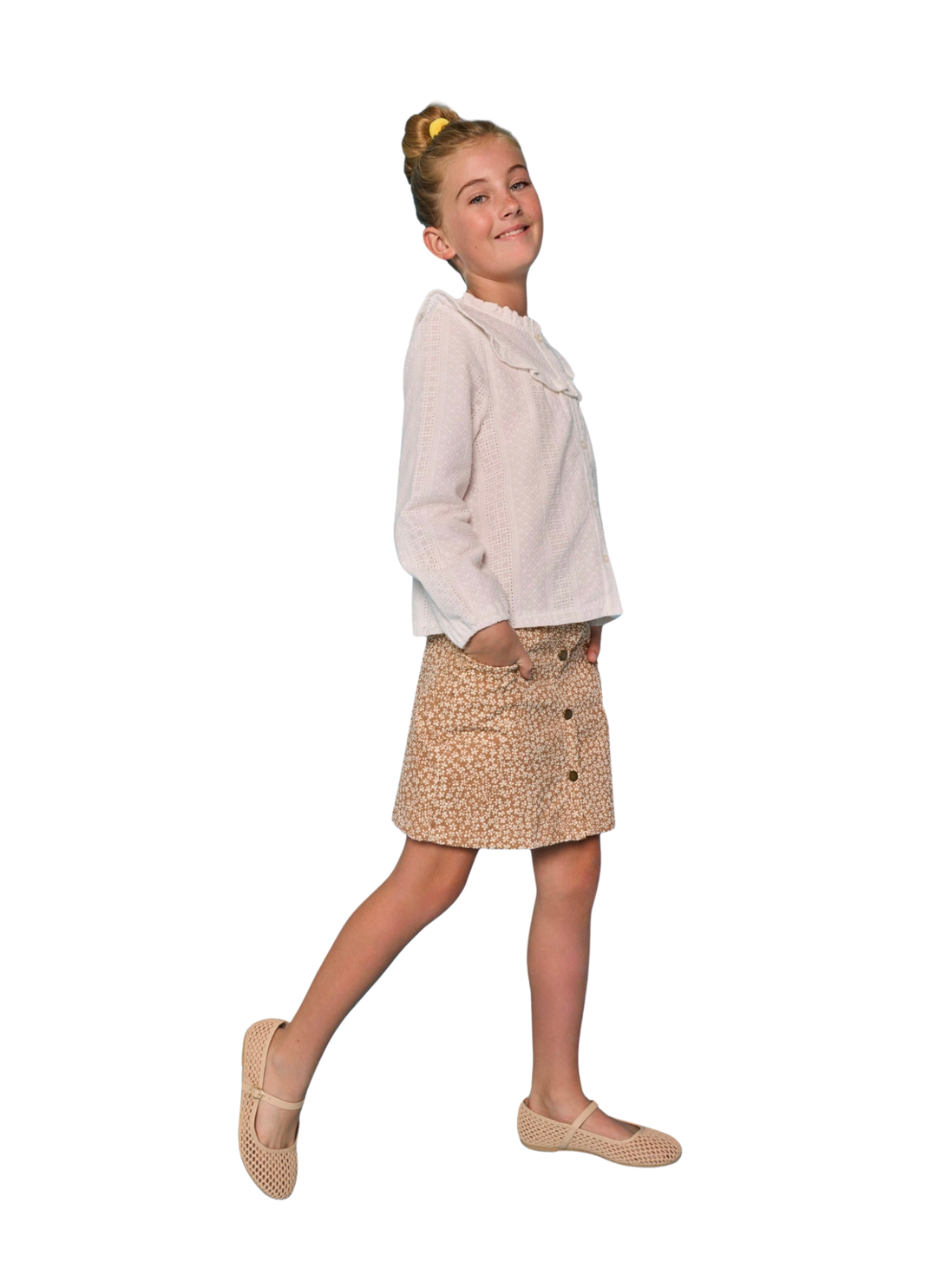 Emily Skirt in Aspen Floral Cinnamon