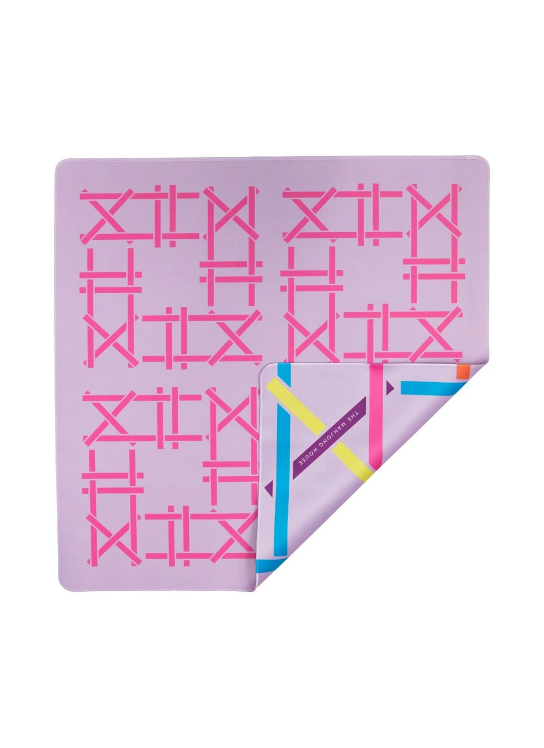 Lilac Trellis Double-Sided Mahjong Mat by The Mahjong House