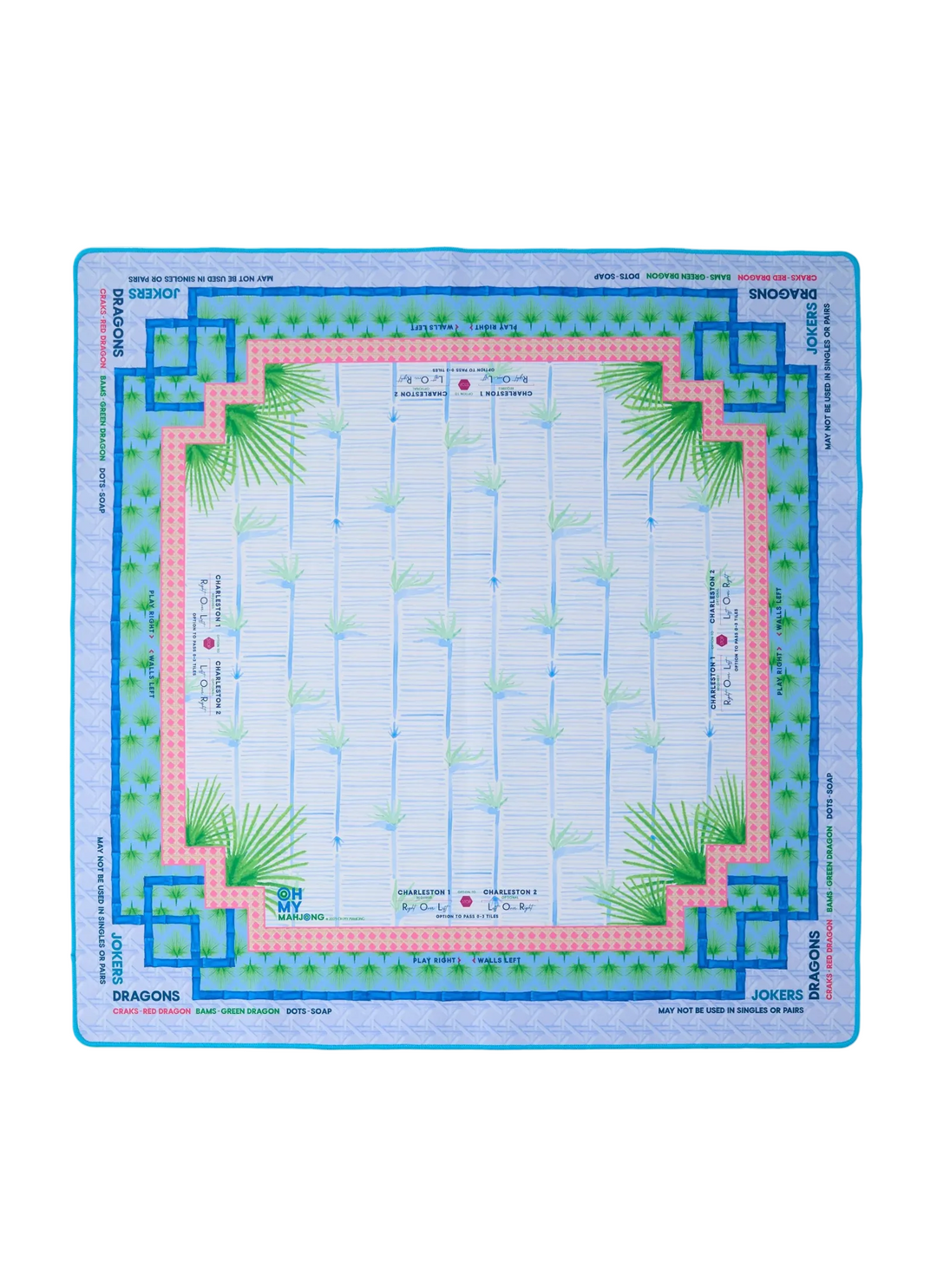 Palm Paradise Mat in Tube by Oh my Mahjong