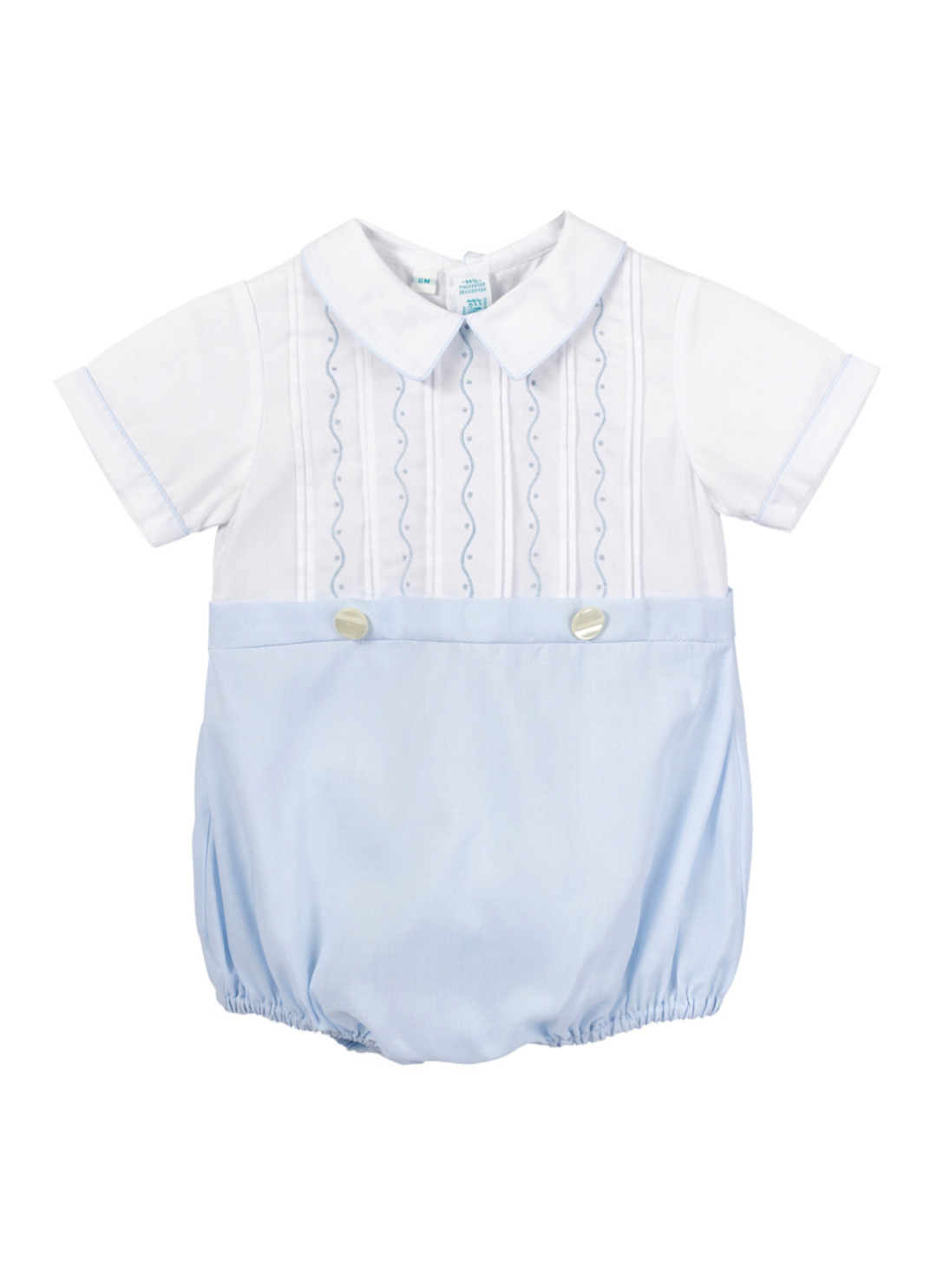 Embroidered Mock 2-Piece Creeper