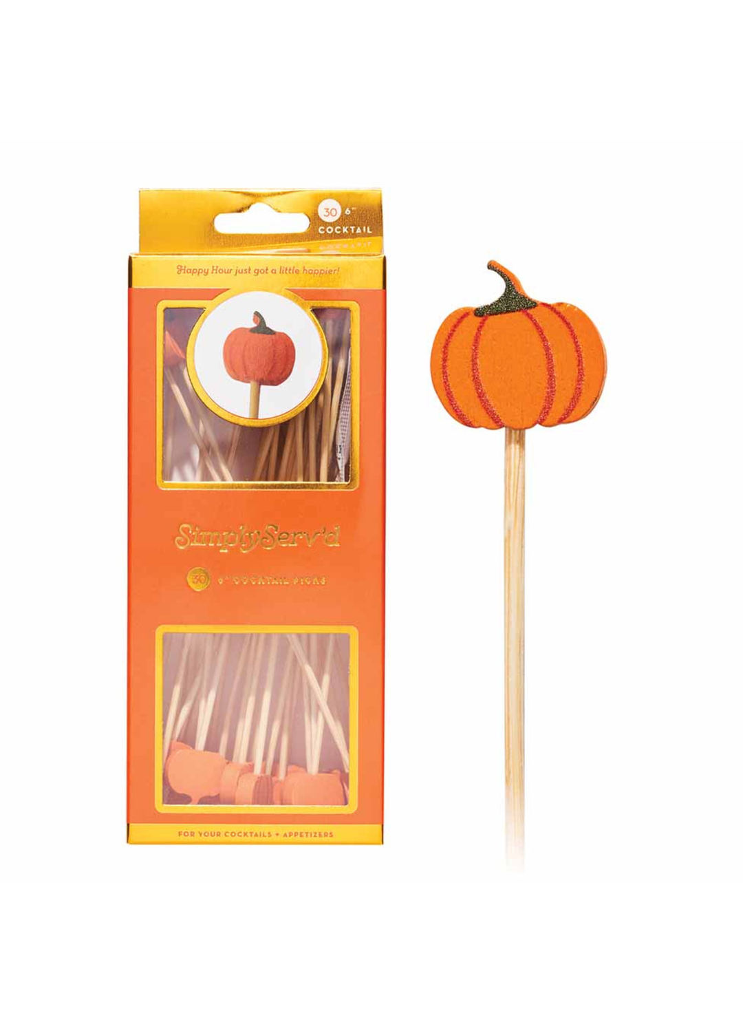 Amber Harvest Large Cocktail Picks
