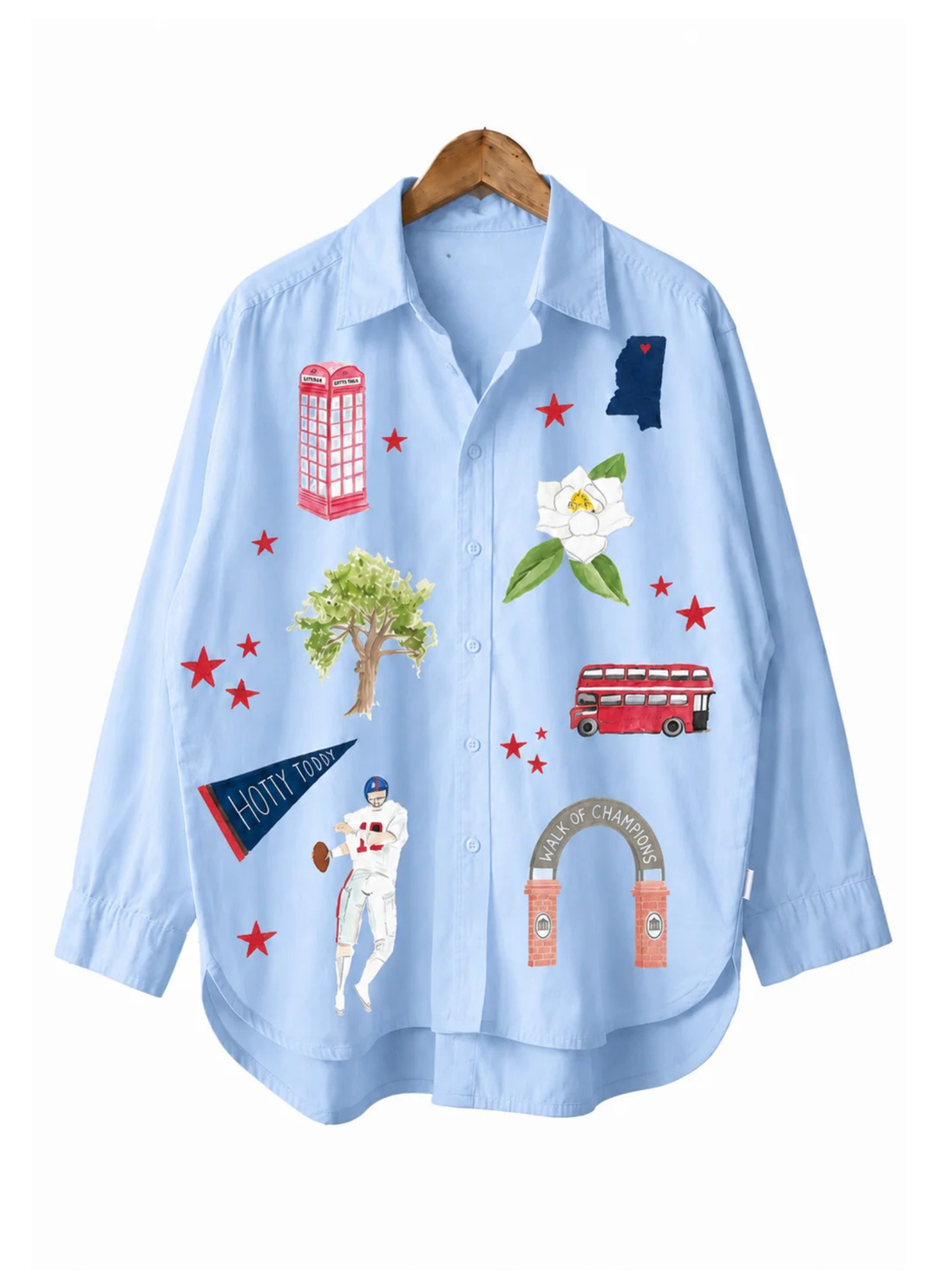 Ole Miss Oxford Button Up