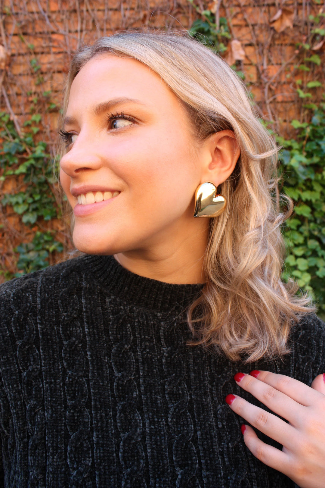 Puff Heart Earring by Accessory Concierge